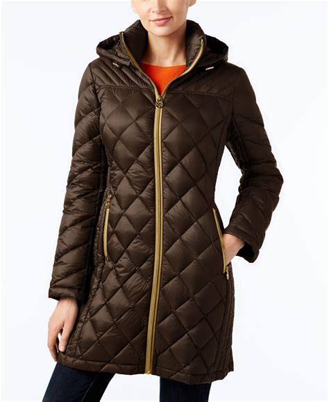 michael kors puffer women|michael kors ladies padded coats.